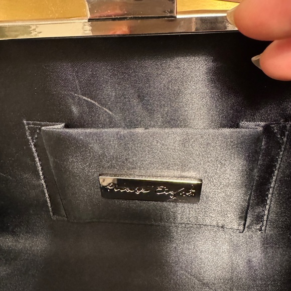 Phase Eight Black Satin Clutch Bag - Picture 4 of 4